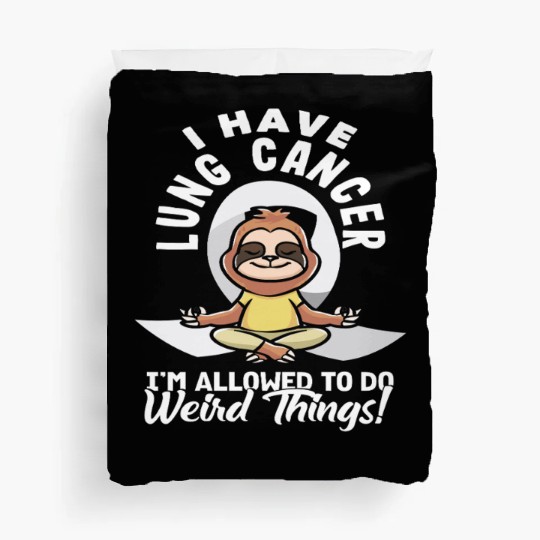 Lung Cancer Awareness Weird Things Duvet Covers
