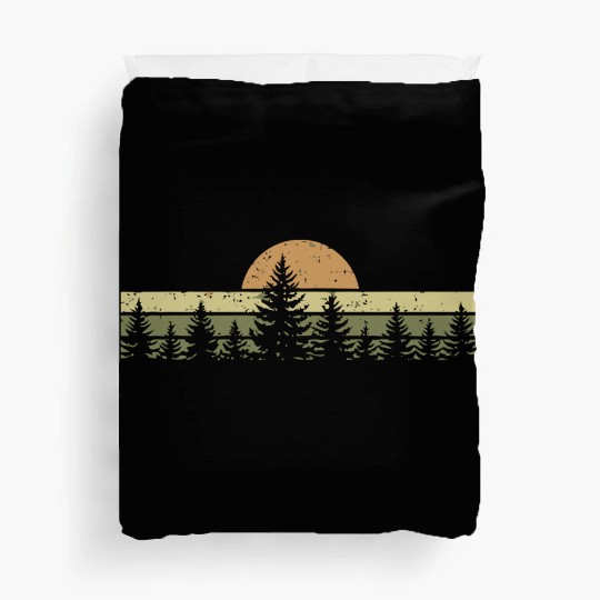 Sunrise Over the Pines Duvet Covers