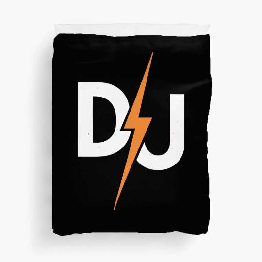 DJ Lightning Bolt – High-Energy Music Lover Logo Duvet Covers