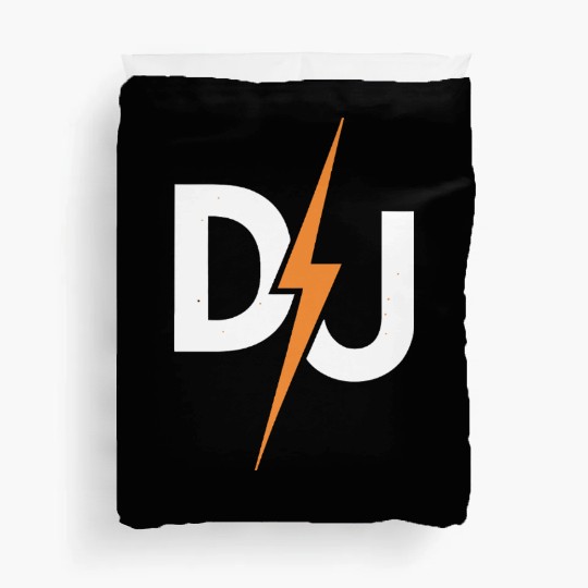 DJ Lightning Bolt – High-Energy Music Lover Logo Duvet Covers