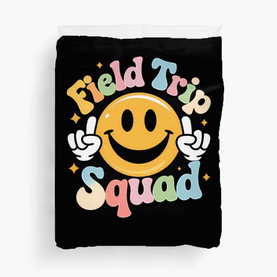 School Field Trip Squad Teacher Duvet Covers