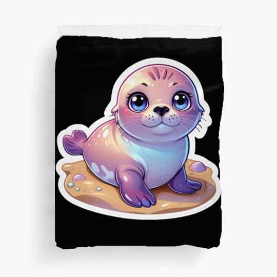Adorable Seal Sticker Duvet Covers
