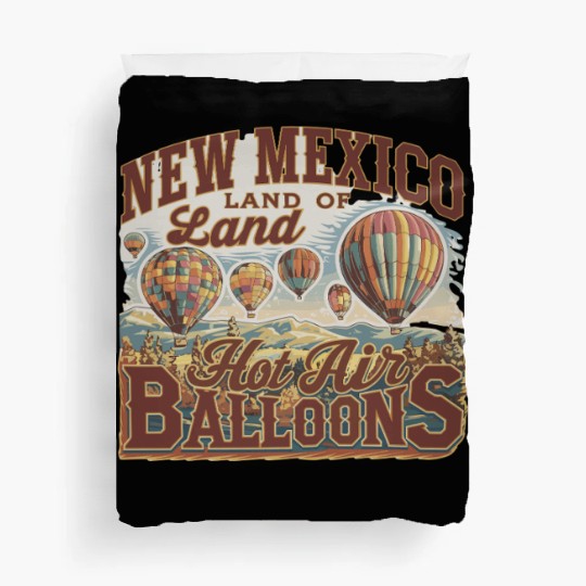 New Mexico Land of Hot Air Balloons Adventure Duvet Covers