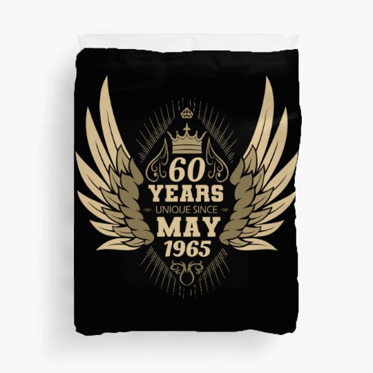 60th birthday angel wings unique since May 1965 Duvet Covers