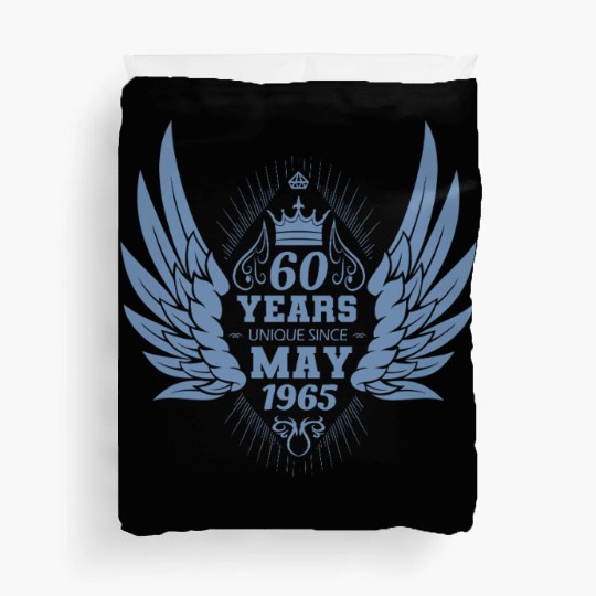 60th birthday angel wings unique since May 1965 Duvet Covers