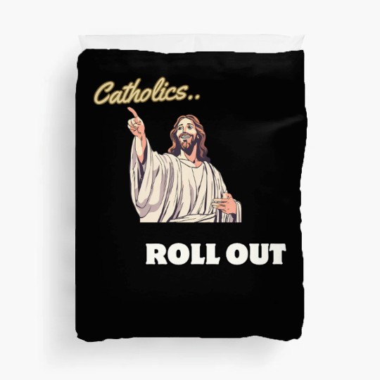 Catholics Roll Out- Jesus Transformer Duvet Covers