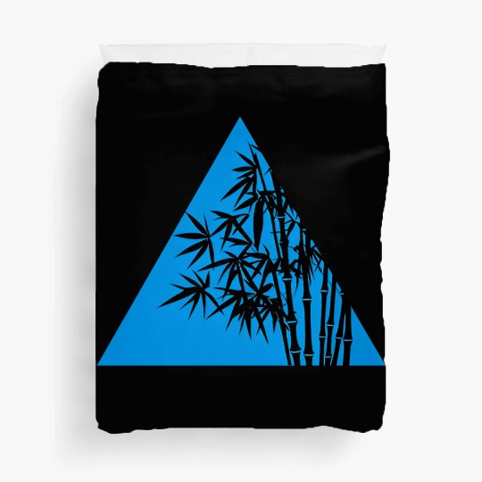A Blue Triangle and Bamboo Duvet Covers
