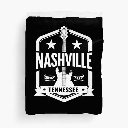 Nashville Music City Guitar Tennessee Duvet Covers