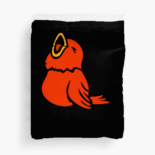 Budgerigar songbird sparrow bird chirping sweetly Duvet Covers