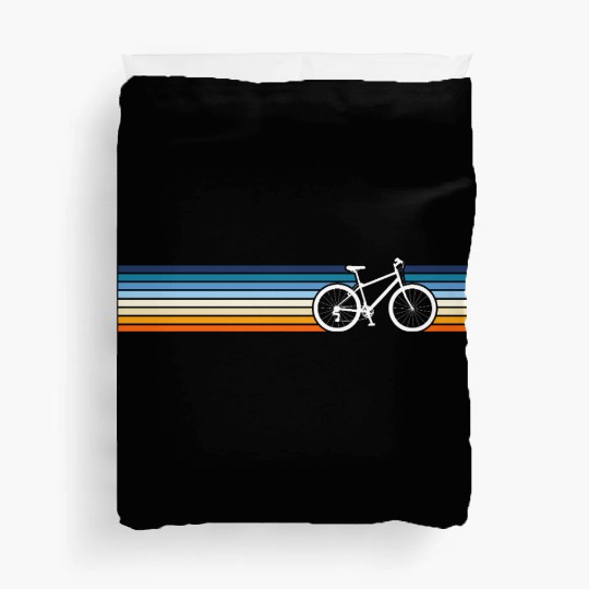 Vintage Retro Hybrid bike Duvet Covers