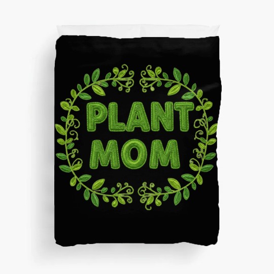 Plant Mom Floral Wreath Design Duvet Covers