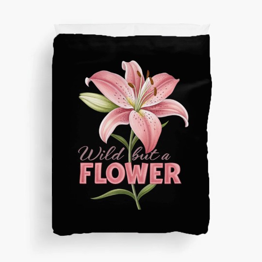 huge lily rose design Duvet Covers