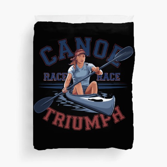 canoe race triumph Duvet Covers