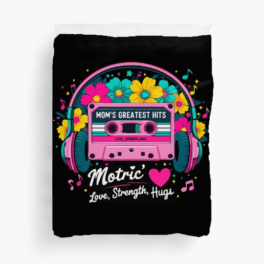 Retro Mom Mixtape Duvet Covers - Mother’s Day Nostalgia
