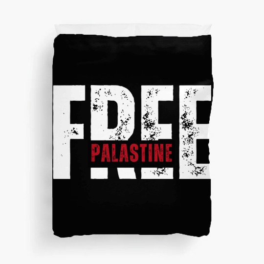 Free Palestine – Solidarity Statement Duvet Covers