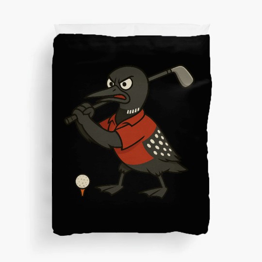 Angry Golf Loon Duvet Covers