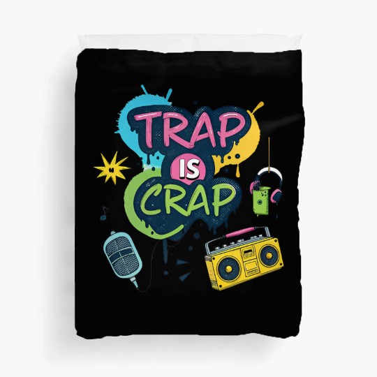 Bold Vintage Hip-Hop Streetwear Statement Duvet Covers