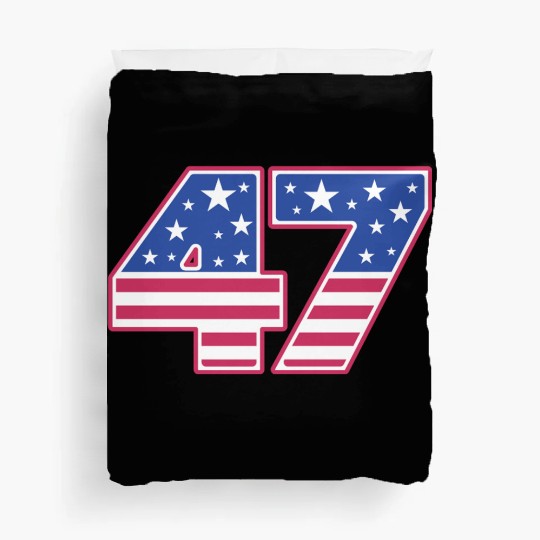 Number 47 in Stars and Stripes Duvet Covers