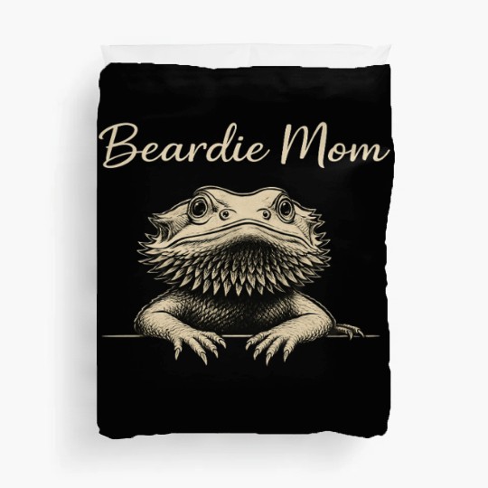 Beardie Mom Pogona Reptile Herpetology Bearded Duvet Covers