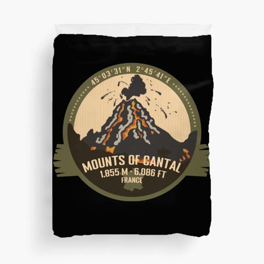 Mounts of Cantal Volcano France Hiking Camping Duvet Covers