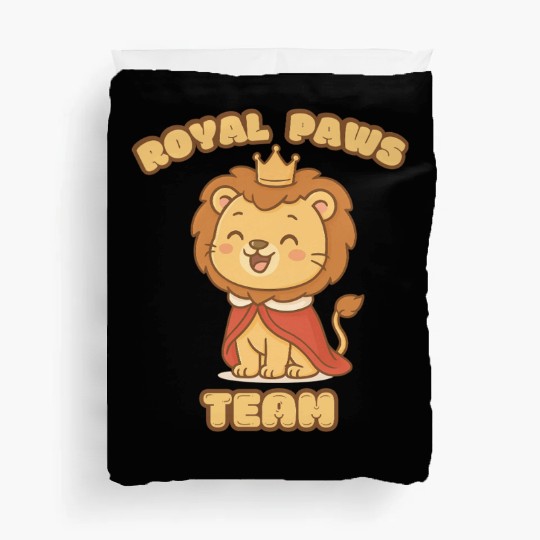Royal Paws Team Lion Duvet Covers – Cute Kawaii Animal