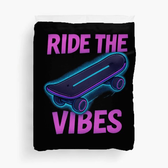 Neon Skate Vibes – Youth Streetwear Duvet Covers