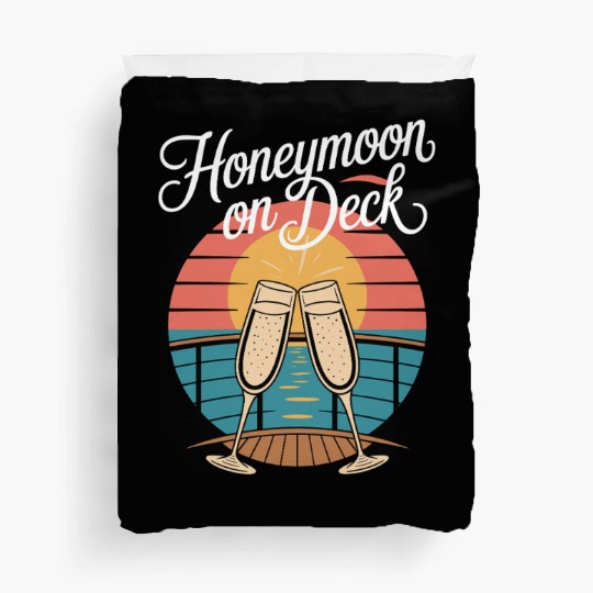 Romantic Cruise Ocean Love Sunset Sail Couples Duvet Covers