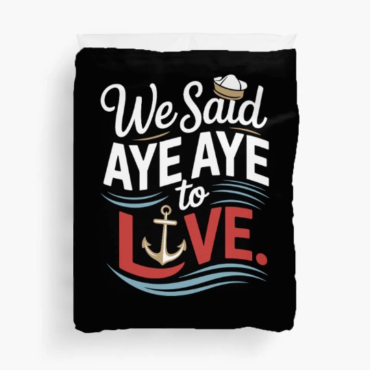 Romantic Cruise Ocean Love Sunset Sail Couples Duvet Covers