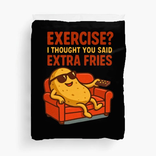 Funny Couch Potato Quote for Weekend Relaxation Lo Duvet Covers