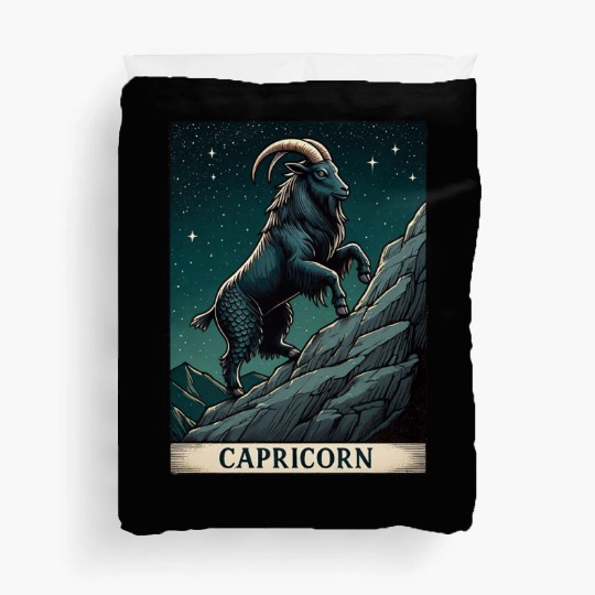 Zodiac Card Capricorn Duvet Covers