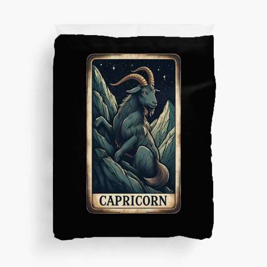 Zodiac Card Capricorn Duvet Covers