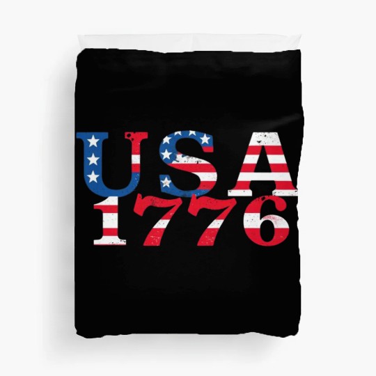 USA Established 1776 Stars Red White Blue Duvet Covers