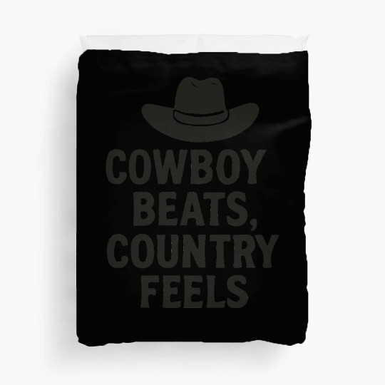 Cowboy Beats, Country Feels – Country MusicT-Duvet Covers