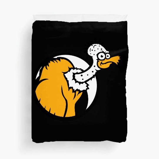 Vulture scavenger bird funny vultures fun cartoon Duvet Covers