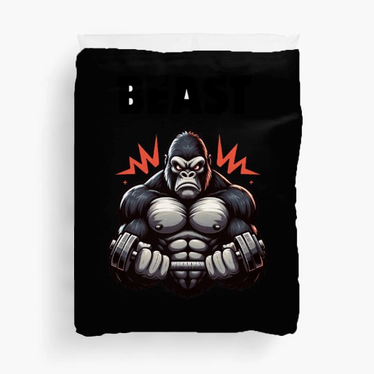 Beast Gym Gorilla – High Contrast Duvet Covers"