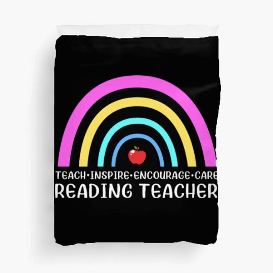 Reading Teacher Literature Book Library Duvet Covers