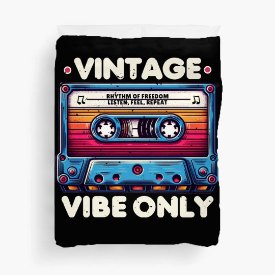 Vintage Cassette Tape Design Duvet Covers