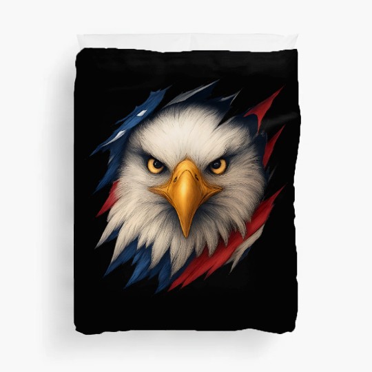 Fierce American Eagle Ripped Design Duvet Covers