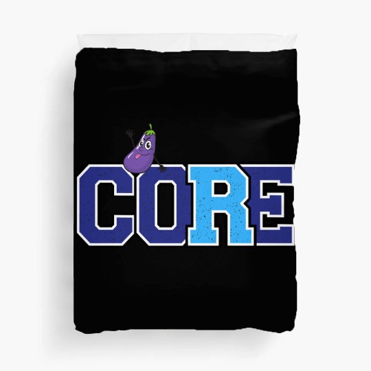 Core and eggplant Duvet Covers