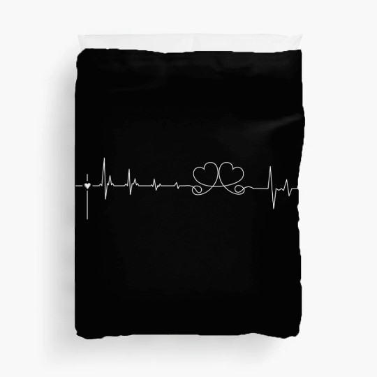 Heartbeat Faith hope love Duvet Covers