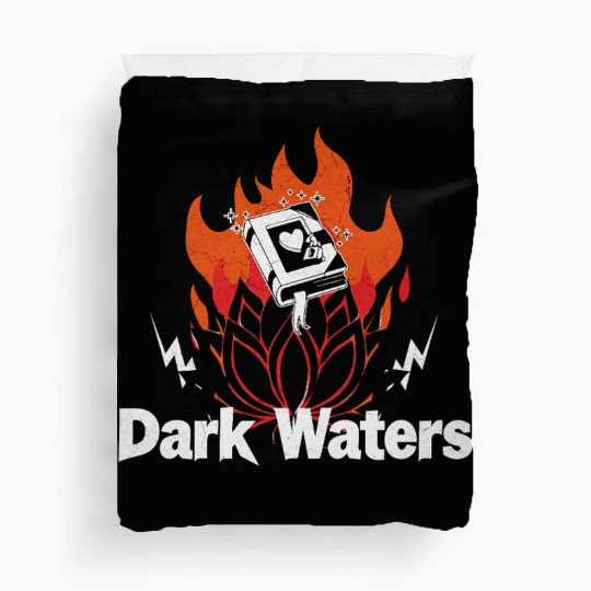 Black Lotus Heart Fire Rock Duvet Covers