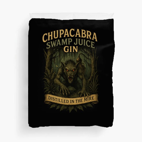 Chupacabra Swamp Juice Gin Duvet Covers