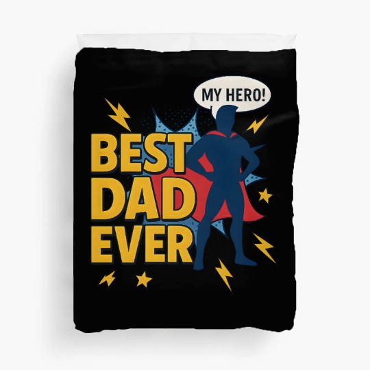 Best Dad ever superhero style Duvet Covers