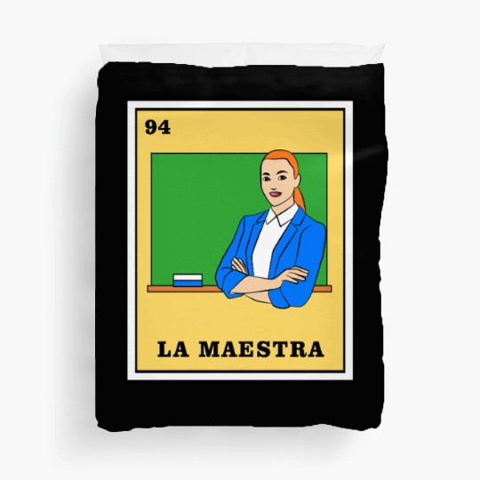Mexican Lottery La Maestra Duvet Covers