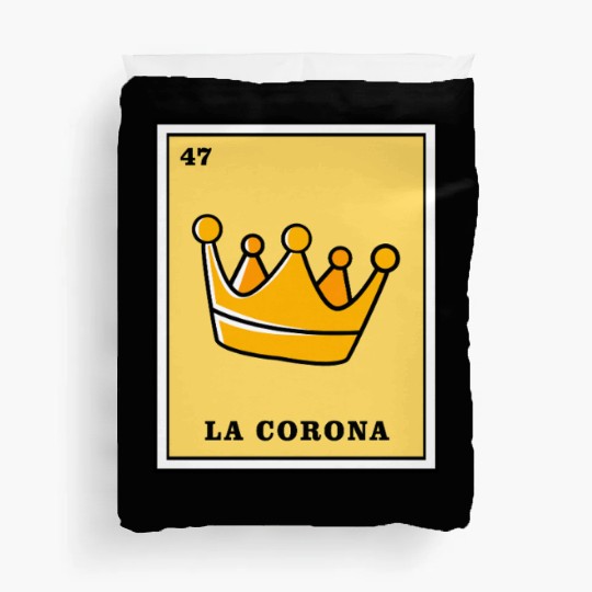 Mexican Lottery Card La Corona Duvet Covers