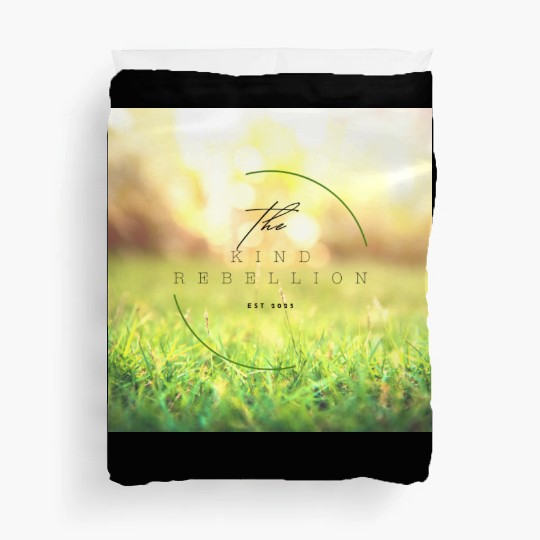 The Kind Rebellion – Grass & Sun Logo (2025) Duvet Covers