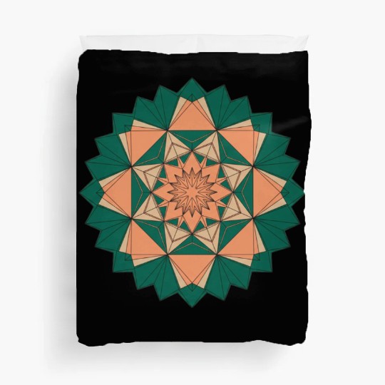 Abstract Starburst Mandala Duvet Covers