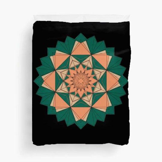 Abstract Starburst Mandala Duvet Covers