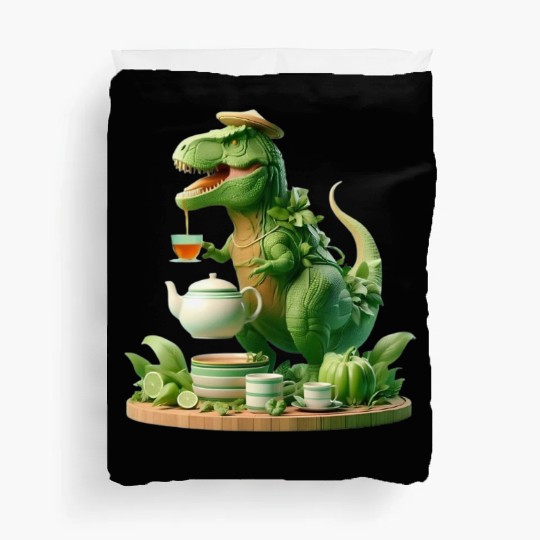 Duvet Covers Tea Rex - Thé mignon et amusant Sticker