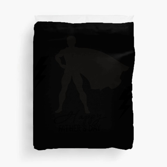Superhero Dad Silhouette | Father's Day Hero Duvet Covers